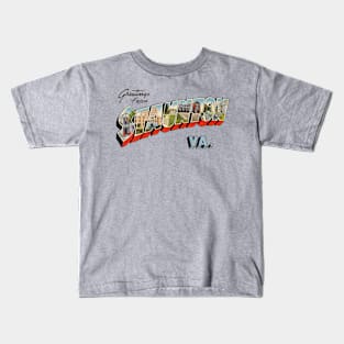 Greetings from Staunton Virginia Kids T-Shirt